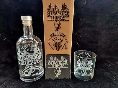 Stranger Things decanter box sets can be personalised - Image 1 of 4