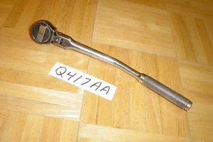 STANLEY TOOLS VINTAGE 3/8 DR. 10-1/2 INCH LONG FLEX BENT-HANDLE RATCHET 86-201S - Picture 1 of 9