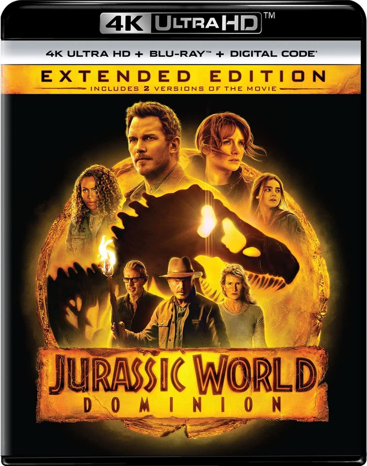 Jurassic World Dominion [Includes Digital Copy] (4K Ultra HD + Blu-Ray + Digital Code, 2022)