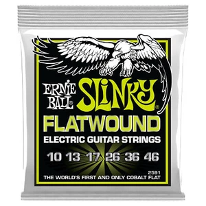 Ernie Ball Regular Slinky Cobalt Flatwound Electric Guitar Strings 10-46 Gauge - Picture 1 of 3