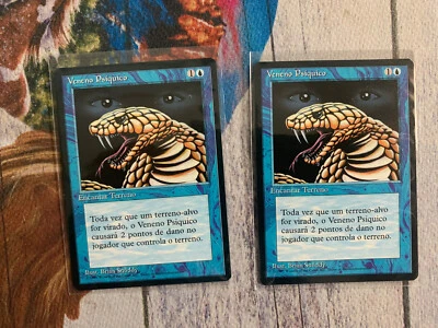 MTG 1x Portuguese FBB 4th Edition Psychic Venom (2 Available) - Image 1 of 2