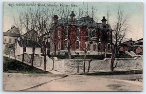 Postcard IA c1900s Missouri Valley High School Second Ward Vintage View C6 - Picture 1 of 2