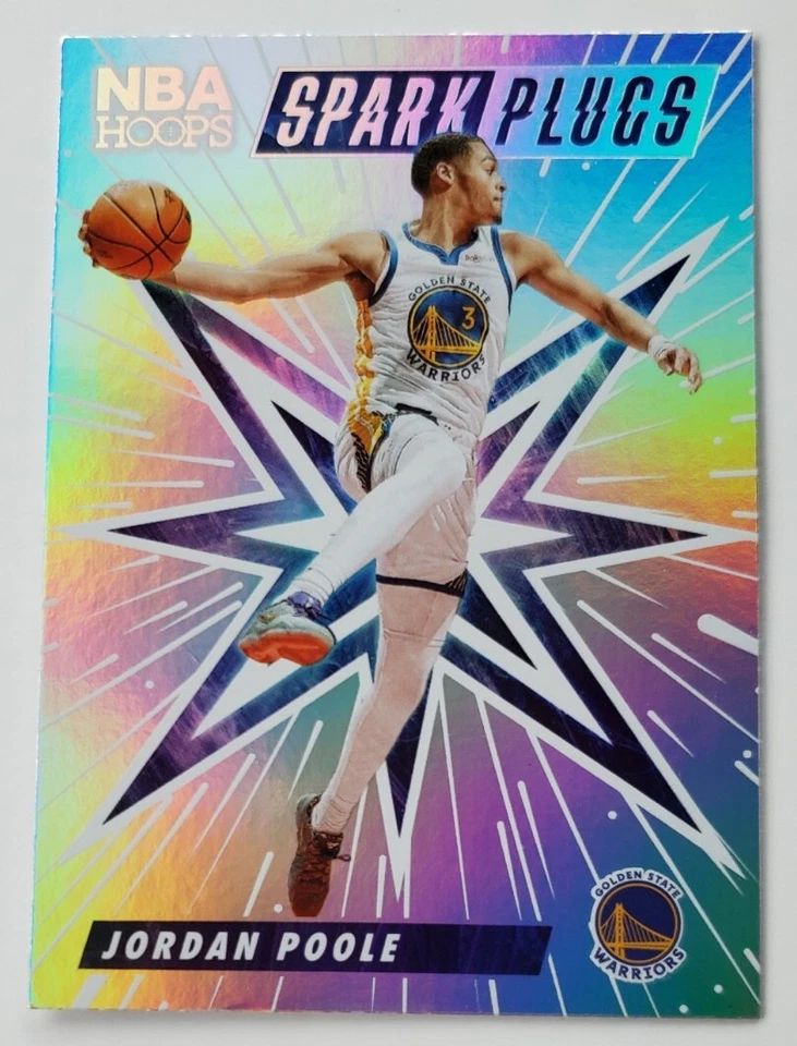 2022-23 Panini Hoops Sparkplugs Jordan Poole Golden State Warriors Holo #21 - Image 1 of 2