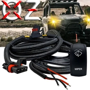 Wiper Washer On/Off/On Rocker Switch Pulse Power Busbar Plug Wire Harness RZR XP - Picture 1 of 8