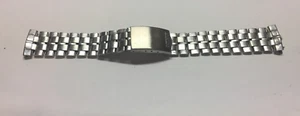 VINTAGE STAINLESS STEEL SEIKO JAPAN B WRIST WATCH BAND END LINKS 18 MM - Picture 1 of 6