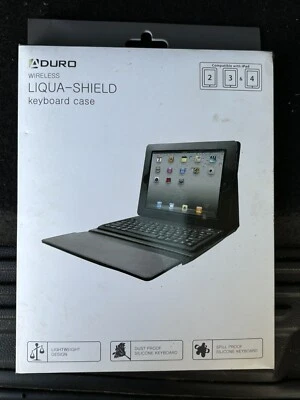 ADURO Liqua Shield Wireless Keyboard Case Ipad Built In Bluetooth New in Box - Image 1 of 2