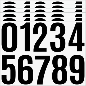 4 Inch Mailbox Number Stickers,6 Sheets Address Numbers for House,Self Adhesive - Picture 1 of 9