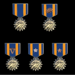 AIR MEDAL HAT PIN ARMY MARINES NAVY COAST GUARD AIR FORCE W/ATTACHMENT OPTIONS - Picture 1 of 22