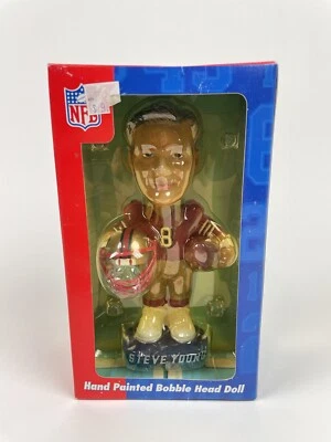 Steve Young 49ers NFL Football Hand-Painted Bobblehead QB Club Bobble Dobbles - Image 1 of 4