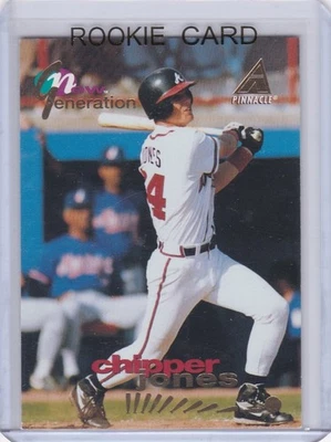 CHIPPER JONES ROOKIE CARD Atlanta Braves Pinnacle Baseball NEW GENERATION RC - Image 1 of 2