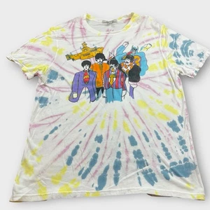 The Beatles Yellow Submarine Retro Tie Dye Graphic T-Shirt Adult Size Large - Picture 1 of 7