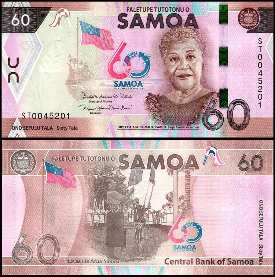 Samoa 60 Tala, 2023, P-46, UNC Commemorative - Image 1 of 1
