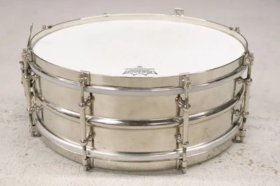 Slingerland Artist Model 5x14" NOB Snare Drum 8 Lug Vintage 1930's - Image 1 of 4