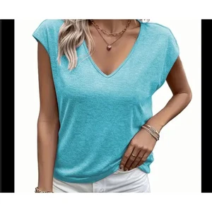 Túnica Lilly Pulitzer 100 % lino manga gorra XS azul  - Imagen 1 de 8