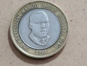 Jamaica 2001 - 20 Dollars Bi-Metallic Coin - National Heroes - Marcus Garvey - Picture 1 of 2