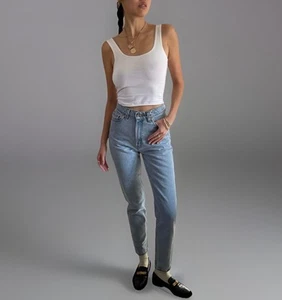 Pantalones de mezclilla de colección LEVIS para mujer talla 3 regular ligero 512 calce ceñido pierna cónica tiro alto Y2K - Imagen 1 de 15