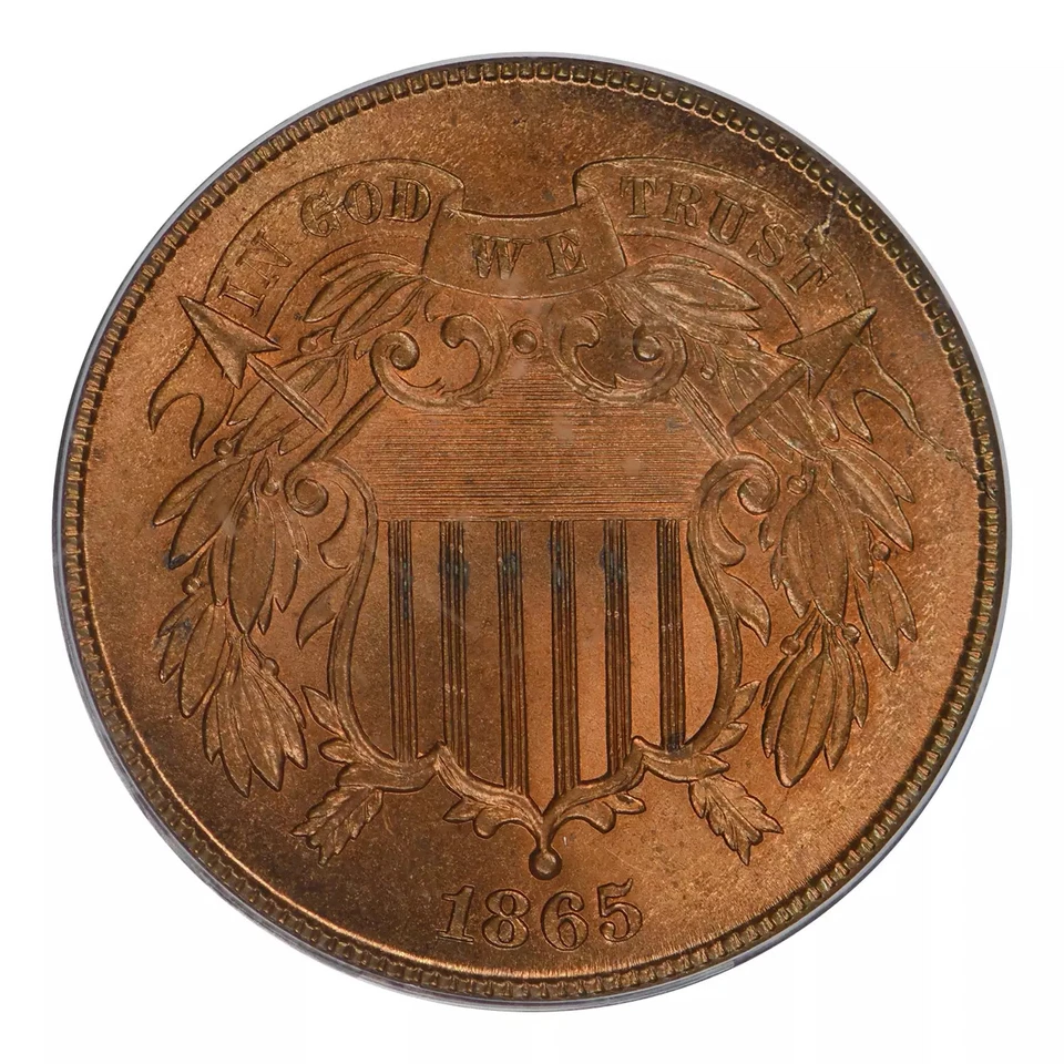 1865 Two Cent Piece PCGS MS-65 RD - Image 1 of 4