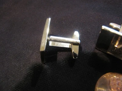 Gemelos masónicos vintage FOSTER TONO PLATA Foto 1 de 4