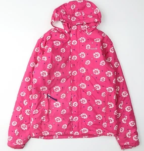 Regatta Girls' Pink Floral Rain Coat, Size 14 - Picture 1 of 12