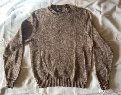 VINTAGE MENS Size L SCOTTISH ISLE 100% SHETLAND VIRGIN WOOL SWEATER PULLOVER - Image 1 of 3