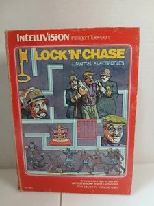 Lock 'N' Chase (Intellivision, 1982) Caja, Manual, 2x Superposición, Catálogo; Usado - Imagen 1 de 9