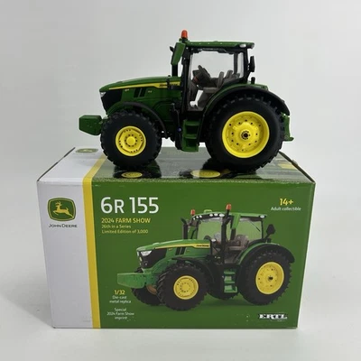 NEW John Deere ERTL 1/32 6R155 Tractor 2024 Farm Show Die Cast Replica - LP84503 - Image 1 of 4