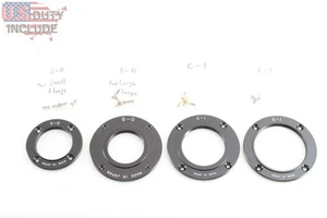 Large Format Shutter Mounting Flange S-0 x2, C-1, S-1 w/ Set screw from Japan - Picture 1 of 13