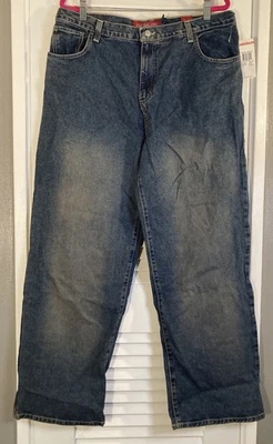 NWT Vintage Quicksilver Barrel Fit Jeans  Wide Legs Baggy Men’s Size 38 x 32 - Image 1 of 4