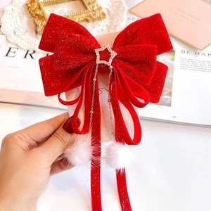 Big Bow Hair Card Barrette for Women Girl Child Girls Red - Picture 1 of 10