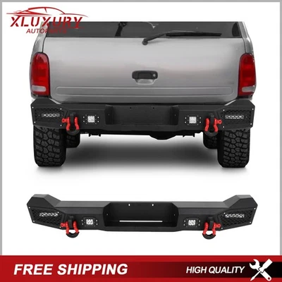 Black Rear Bumper For 1998-2003 Dodge Durango Texured w/ LED Lights & D-Rings Foto 1 de 4