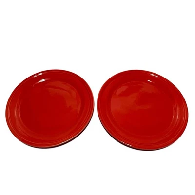 Set of 2 Kate Spode New York Lenox Red Dinner Plates – 10 3/4" - Image 1 of 4