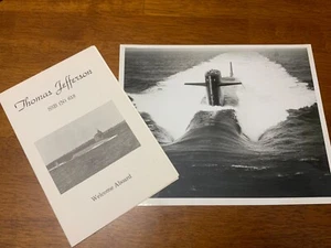 USN Navy Fleet Ballistic Missile USS Jefferson SSBN 618 Submarine Photo, History - Picture 1 of 9