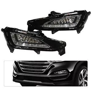 1 par de luces antiniebla LED DRL diurnas para Hyundai Tucson 2015 2016 2017 - Imagen 1 de 12