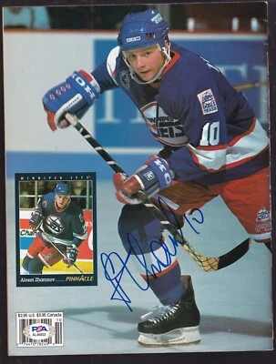 Alexei Zhamnov Autographed October 1993 Beckett Price Guide Back Cover PSA/DNA - Image 1 of 3