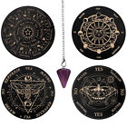 Spirit Pendulum Board W/Pendant Ouija Butterfly Planchette Divination Game Wood 