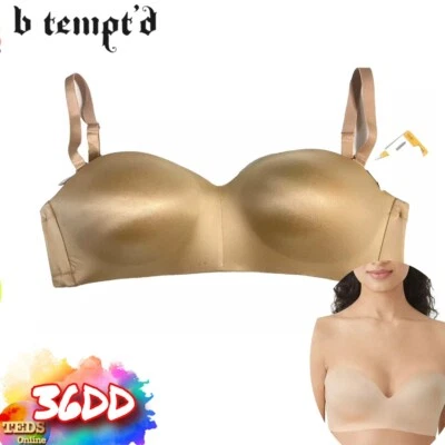 Base inalámbrica sin tirantes 954281 desnuda nueva con etiquetas b.tempt'd by Wacoal 36DD Future Foto 1 de 4