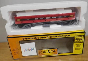 MTH RAILKING 30-79138 MON VALLEY ARBEITSBETRIEB KIPPWAGEN ROHRLADUNG SPUR O ZUG - Bild 1 von 6