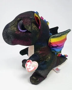 Ty Dinosaur Beanie Boos Plush Anora Stuffed Animal 2019 Rainbow Large 9 Inch - Picture 1 of 19