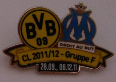 Borussia Dortmund Pin Anstecker Champions League 2011 Olympique Marseille FP69 - Bild 1 von 2