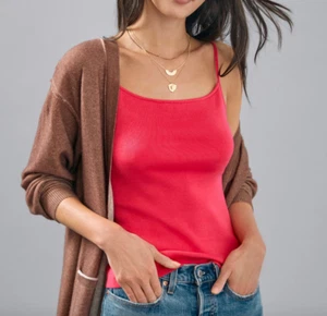 NEW ANTHROPOLOGIE Rashida Sweater Tank Top XS Magenta Pink - Picture 1 of 4