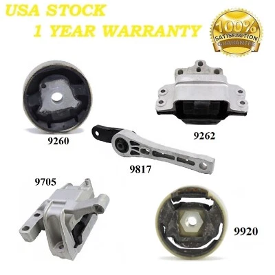 5 PIEZAS MOTOR DELANTERO Y MONTAJE TRANS AJUSTE AUDI Q3 15-18, Q3 QUATTRO 2013-2018 2.0L GAS Foto 1 de 4