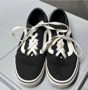 VANS Women’s Old Skool Canvas Black 8M - Picture 1 of 3