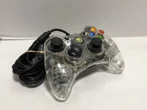 Microsoft Xbox 360 AfterGlow Gamepad Wired Clear / Black with breakaway cable - Picture 1 of 7