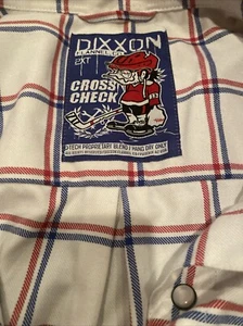 Dixxon Flanell Cross Check Herren weiß kariert Hockey limitiert Pearl Snap 2XT - Bild 1 von 3