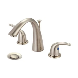 Olympia L-7472-BN Two Lever Handle Lavatory Widespread Faucet, Brushed Nickel - Picture 1 of 6