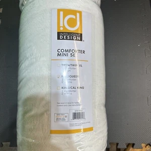 Intelligent Design Malea Shaggy Faux Fur Comforter Set New - Picture 1 of 3