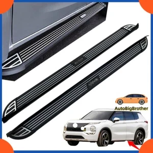 Fit For Mitsubishi Outlander 2022-2024 Running Boards Side Steps Pedals Nerf Bar - Picture 1 of 15