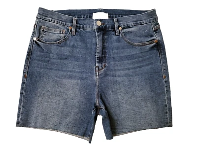 Habitual High Rise 切割牛仔裤女式青少年尺寸 32 33X4 弹性新品 *L — 第 1/4 张图片