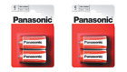 CLEARANCE!! 4 x Panasonic C  Zinc Carbon Batteries PACKAGING DAMAGE NO RETURNS