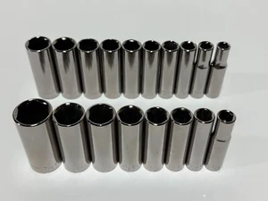 NEW Craftsman Tools USA G 18pc Deep 3/8” Drive Socket Set, (8) SAE & (10) Metric - Bild 1 von 10